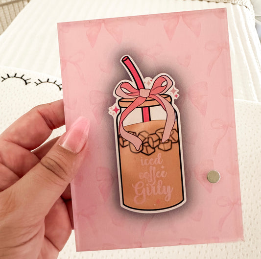 Iced coffee girly lash tile