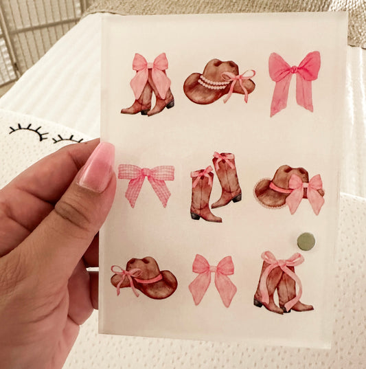 Bows & Boots lash tile